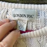 London Fog  size L 100% cotton cable knit sweater. Photo 6