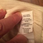 Lucky Brand Womens Scoop Neck Embroidered Cotton Peasant Blouse Cream Sz L Photo 7