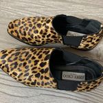 Jimmy Choo  Leopard Print Calf Hair Elastic 'Glint' Slip On Loafer sz 36 shooties Photo 4