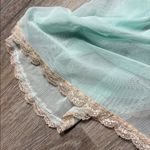 Jessica Simpson Elegant Lace Trimmed Babydoll Lingerie in Mint and Beige Size 3X Photo 9