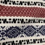 Madewell  Size 10 Mini Skirt Jacquard Gamine Embroidered Striped Detail Lined Photo 8