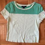 Forever 21 baby tee Y2K aesthetic green Photo 0