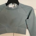 AYBL NWT  Reflex Seamless Long Sleeve Crop Active Workout Top Teal Sz Small Photo 7