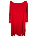 Agnes & Dora  Red Holiday Smocked Sleeve Dress Women's Size L Polyester Spandex Photo 2