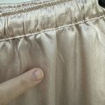 House of Harlow  1960 Pants Women Medium Pink Satin Wide Leg Drawstring Photo 5