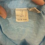 Joie  Women’s Linens Top Blue Button Down Long Sleeve Size M Photo 7