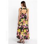 Johnny Was Dress Cassia 100% Cotton Poplin Floral Maxi Size XS Photo 1
