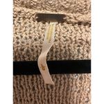 Free People  Women's Cotton Blend Sweater Size Large Tan Open Knit Beach Boho Photo 3