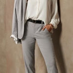 Banana Republic #512  Avery Tailored Fit Trousers in Light Heather Gray Photo 0