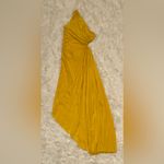 ALC Frank NWOT A.L.C. Delfina Matte Pleated one shoulder Dress in Sole yellow Sz 2 Photo 6