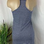 Everlane  100% Linen Blue & White Striped Sleeveless Racerback Tank Dress XXS Photo 1