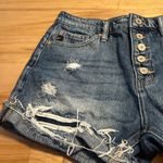 KanCan Button up cutoff distressed jeans shorts Photo 9