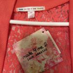 Coral Short Sleeve Cardigan Orange Size M Photo 2