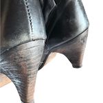 Zodiac Black Leather Heeled Women's Mid Calf Cow Girl Boots size 6.5 Photo 8