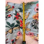Floral Print Wide Leg Pants High Waist Bohemian Style Trousers L Blue Size L Photo 4