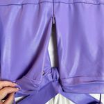 ALC Frank A.L.C Lexi coated cut-out mini dress Vegan Leather purple dress Size 10 Photo 9