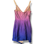 Elliatt  Transference Dress Pink Purple Blue Ombre Asymmetrical Mini Dress XS Photo 2