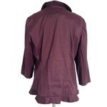 Alex Evenings  XL Petite Top Blouse Burgundy Evening Cocktail Party Wedding Photo 2