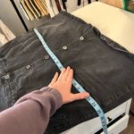 Modcloth  Black Wash Cotton Denim Button Front Overalls Skirt Size 1X Photo 8