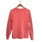 Stüssy Stussy Athletics Vintage Crown Logo Boxy Oversized Sweatshirt Coral White Small Photo 1