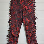 Poster Girl  Dragon‎ Fire Pedal Pusher Red Pants. Size: XXS Photo 0