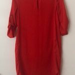 Target coral red satin high low dress Photo 3