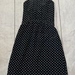 Club Monaco  black strapless black knot nwt black patterned dress Photo 2