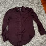 Young Fabulous and Broke  plum colored button down long sleeve Photo 0