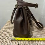 NEW Stone & Co. Megan Satchel Tan/Brown Leather Crossbody Purse 2 Toned 12x4.5x9 Tan Photo 8