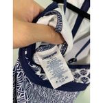 Lands' End Navy Floral Prints Tankini Swim Top Size 4 Photo 5