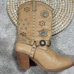 Dingo Addie Women’s Harness Boots Mid-Calf Rhinestone Western Rodeo Cowgirl Tan Photo 11