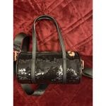 Juicy Couture  Black Sequin‎ Barrel Satchel Bag Y2K Crossbody Handbag Purse NWT Photo 2