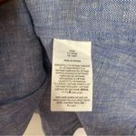 Boden Blue Long Sleeve Chambray Linen Dress US 10 Photo 3