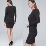 White House | Black Market Sparkly Knit Blouson Mini Dress Size 4 Nwt Photo 1
