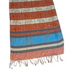 Pashmina Women's Multicolor Elephant Fringed Cashmere Scarf Photo 1
