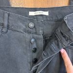 PacSun  Jeans Women 26 Black Washed Denim High Rise Straigt Distressed Button Fly Photo 1