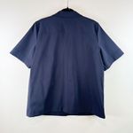 Theory  Womens Blazer Blue Short Sleeve Safari Jacket Pockets Notched Outdoor XL Photo 2