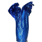 Tiffany Designs Womens  Exclusive 46837 Blue Ball Gown Prom Dress - Sz 12 Photo 6