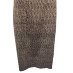 Alice + Olivia Metallic Sheath Dress Mock Neck Zipper Back Gold Bronze 6 Party Photo 2