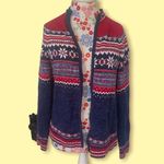 Tiara International Red, White, Blue Faire Isles Cardigan  Photo 0
