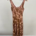 Saltwater Luxe  NWT Memphis Midi Dress Size Medium Rosewood Rust Floral Linen Photo 7
