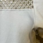 See By Chloe  Short-Sleeve Textured Fringe Floral Jersey Shift Dress Cloud Dancer Photo 8