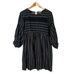 JODIFL  Striped Ruffle Tiered Mini Dress Black Red White Size S Photo 1