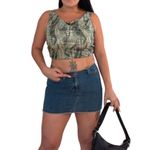 Vintage Y2K Sequin Tank Top 2XL Green Sparkle Party Made in USA fastival Size undefined Photo 6