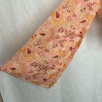 ZARA Paisley Printed Open Back Bell Sleeve Crop Top 7521 Photo 5