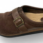 New G H Bass 6 Mules Slip On Suede Cork Eurostep Delorean Delyse Womens Brown Photo 0