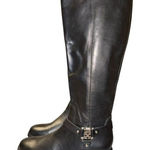 Vince Camuto  Farren Women's Riding Boots SZ 5.5 Black Leather Quiet Luxury Moto Photo 0