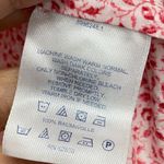 Lands' End Floral Print Button Down Long Sleeve Blouse Top Red 2X Pin Up Casual Photo 5