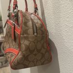 Coach Pey Satchel - Khaki/Persimmon - with Dust Bag Photo 3