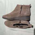 Easy Spirit Ankle Booties Ember Grey Leather Size 7W B38 Photo 6